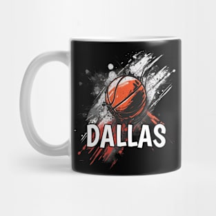 Dallas Basketball City Mug